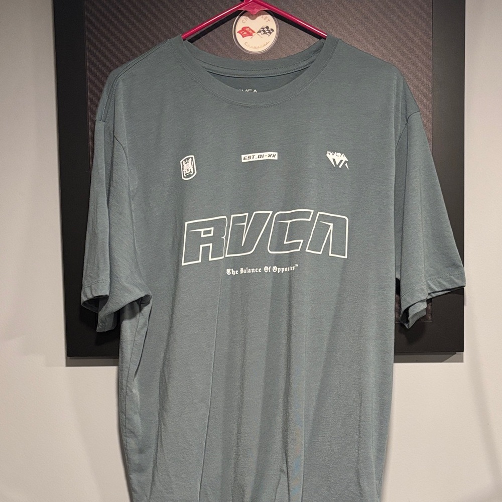 RVCA Charcoal Gray Graphic Tee